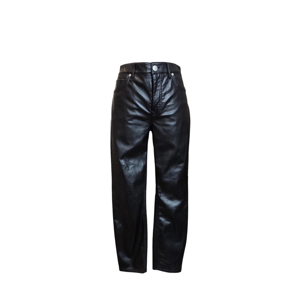 Pre-loved Black Express Petite Pleather Pants Sz. 4 Short.